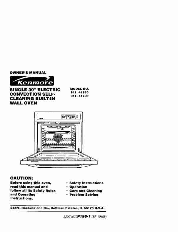 Kenmore Convection Oven 911_41785-page_pdf